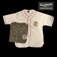 CUSHMANクッシュマン BASEBALL SHIRT   OFF  OLIVE