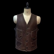 他の写真3: FINE CREEK&CO ファインクリーク・アンド・コー  　Jefferson　Deer　ジェファーソン鹿革　レザーベスト　BROWN