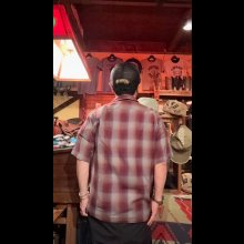 他の写真2: CUSHMAN クッシュマン　RAYON OMBRE CHECK SHIRT    WINE/GRAY