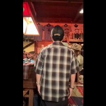 他の写真2: CUSHMAN クッシュマン　RAYON OMBRE CHECK SHIRT    BLACK/GRAY