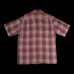 画像2: CUSHMAN クッシュマン　RAYON OMBRE CHECK SHIRT    WINE/GRAY (2)