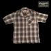 画像1: CUSHMAN クッシュマン　RAYON OMBRE CHECK SHIRT    BLACK/GRAY (1)