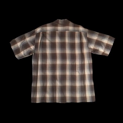 画像2: CUSHMAN クッシュマン　RAYON OMBRE CHECK SHIRT    BLACK/GRAY