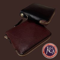 KC’ｓビルフォードラウンドジップヴィンテージハースハイド　　BLACK　　BROWN