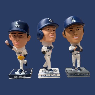 画像1: FOCO 3PACK  LOS ANGELES DODGERS MINI BOBBLE    4.5inch　