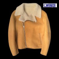 FINE CREEK  C-WORKS　Dout ダウト　Mouton riders Jacket　　IVORY