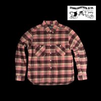 　StudioD'artisan ステュディオダルチザン　ヘヴィーウェイトフランネルシャツ　RED