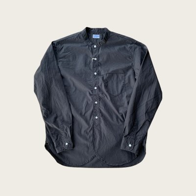 画像1: FINE CREEK  C- WORKS  Brooklyn  (Band collar shirt  ) BLACK ブラック