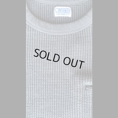 画像3: FINE CREEK  C- WORKS  Clifford  L/S ワッフル ＢＬＡＣＫ　ブラック