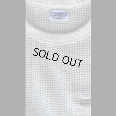 画像3: FINE CREEK  C- WORKS  Clifford  L/S ワッフル  WHITE ホワイト