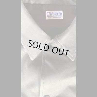 画像3: FINE CREEK  C- WORKS Lombardi  ロンバルディ　鹿革コーチジャケットBLACK ブラック