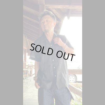 画像6: FINE CREEK  C- WORKS  Euphrates ユーフラテス　リネンキューバシャツ　ＢＬＡＣＫ　ブラック