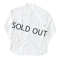 FINE CREEK  C- WORKS  Brooklyn Linen (Band collar shirt  ) WHITEホワイト