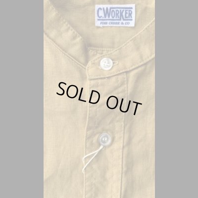 画像3: FINE CREEK  C- WORKS  Brooklyn Linen (Band collar shirt  )Yellowイエロー