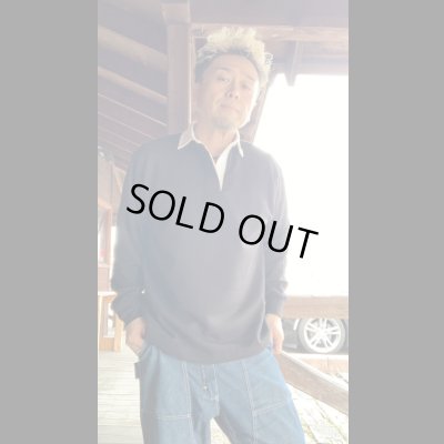 画像6: FINE CREEK  C- WORKS Eight  ラガーシャツ　　BLACK