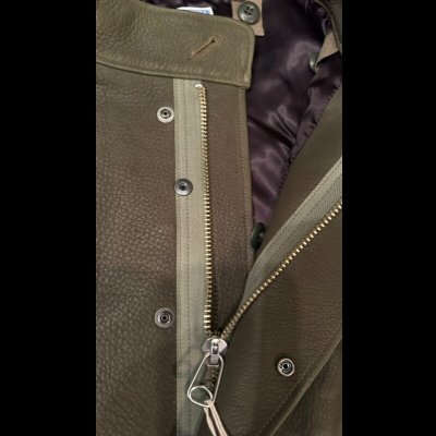 画像8: FINE CREEK  C-WORKS　Ltail  Deer  フィッシュテール　鹿革　OLIVE