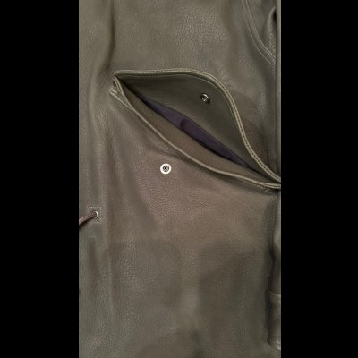 画像6: FINE CREEK  C-WORKS　Ltail  Deer  フィッシュテール　鹿革　OLIVE