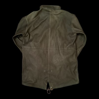画像2: FINE CREEK  C-WORKS　Ltail  Deer  フィッシュテール　鹿革　OLIVE