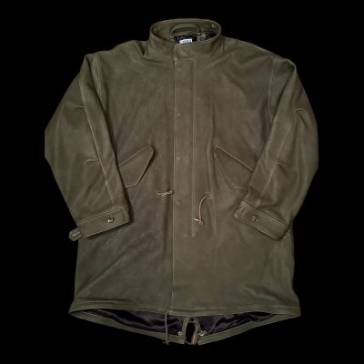 画像1: FINE CREEK  C-WORKS　Ltail  Deer  フィッシュテール　鹿革　OLIVE