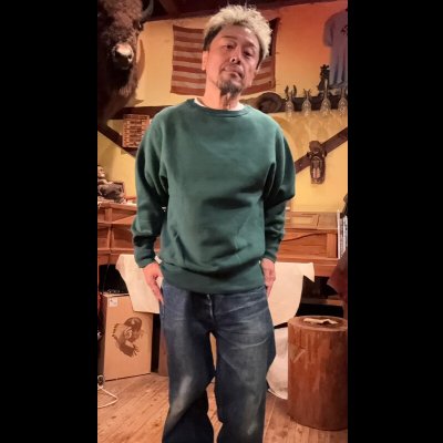 画像17: FINE CREEK  C- WORKS  Pro　プロ　　ヴィンテージ加工スウェット　GREEN　BLUE　RED