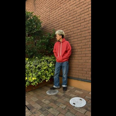 画像24: FINE CREEK  C- WORKS  Cess セス　　ヴィンテージ加工フードスウェット　GREEN　BLUE　RED