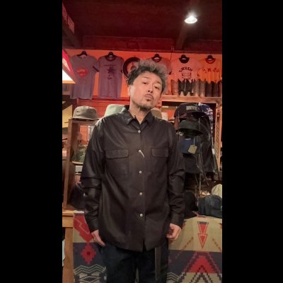 画像9: FINE CREEK  C- WORKS Positive three ポジティブスリー　鹿革シャツBLACK ブラック