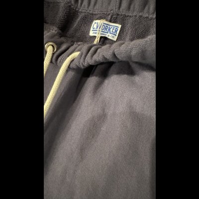 画像9: FINE CREEK  C- WORKS  Cat　　ヴィンテージ加工スウェットショーツ　BLACK  PURPLE  MAROON