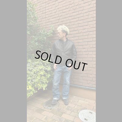 画像11: FINE CREEK  C-WORKS LEA  DEER  鹿革 MA-1　　BLACK