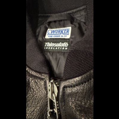 画像10: FINE CREEK  C-WORKS LEA  DEER  鹿革 MA-1　　BLACK