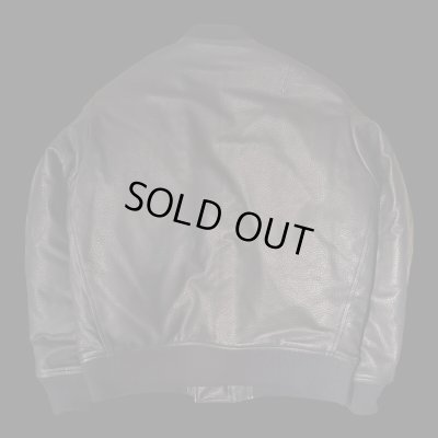 画像4: FINE CREEK  C-WORKS LEA  DEER  鹿革 MA-1　　BLACK