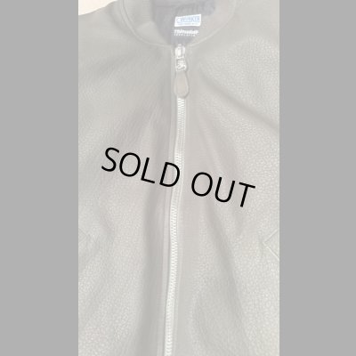 画像8: FINE CREEK  C-WORKS LEA  DEER  鹿革 MA-1　　OLIVE　　SIZE44