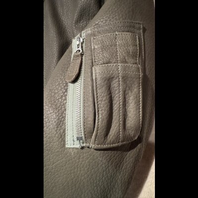 画像7: FINE CREEK  C-WORKS LEA  DEER  鹿革 MA-1  OLIVE