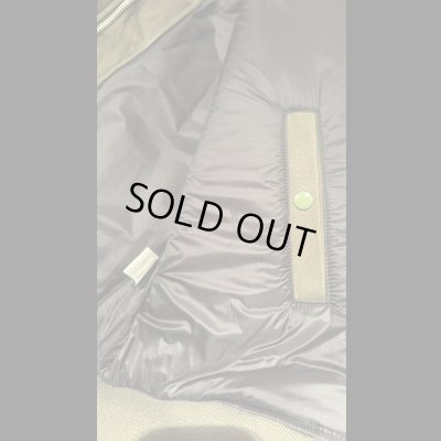 画像10: FINE CREEK  C-WORKS LEA  DEER  鹿革 MA-1　　OLIVE　　SIZE44