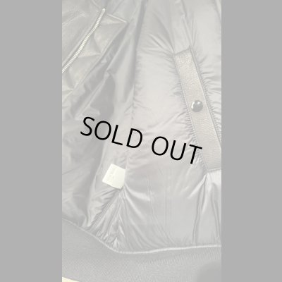 画像9: FINE CREEK  C-WORKS LEA  DEER  鹿革 MA-1　　OLIVE　　SIZE44