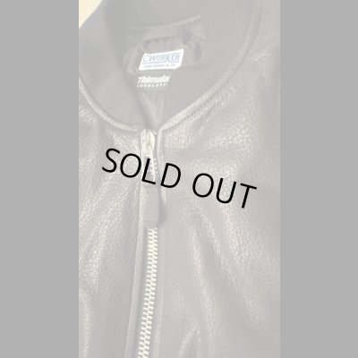 画像5: FINE CREEK  C-WORKS LEA  DEER  鹿革 MA-1　　BLACK