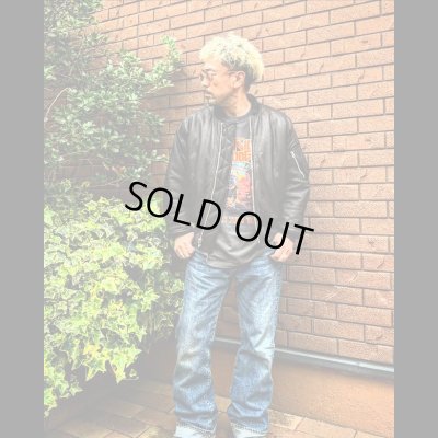 画像13: FINE CREEK  C-WORKS LEA  DEER  鹿革 MA-1　　BLACK