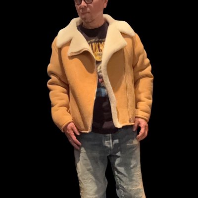 画像9: FINE CREEK  C-WORKS　Dout ダウト　Mouton riders Jacket　　IVORY