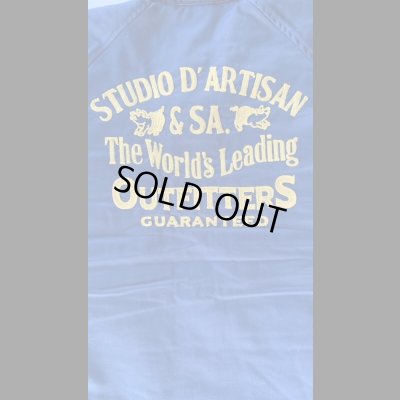 画像3: STUDO D' ARTISAN EMBROIDERY COACH JACKET ステュディオ.ダ.ルチザン ボアコーチジャケット NAVY