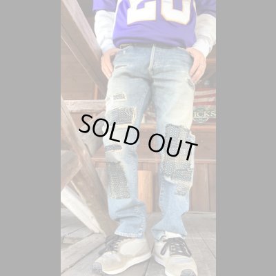 画像16: STUDO D' ARTISAN　TRACK JACKET  ステュディオ.ダ.ルチザン　NORAGI BORO ジーンズ