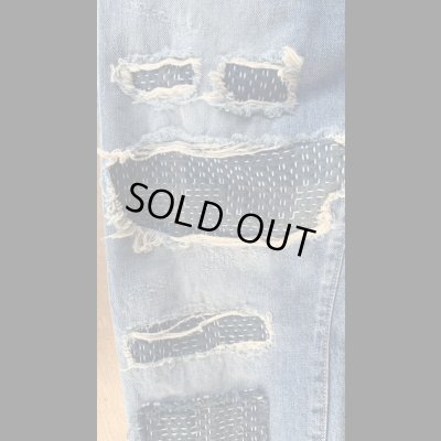 画像6: STUDO D' ARTISAN　TRACK JACKET  ステュディオ.ダ.ルチザン　NORAGI BORO ジーンズ