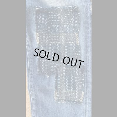 画像7: STUDO D' ARTISAN　TRACK JACKET  ステュディオ.ダ.ルチザン　NORAGI BORO ジーンズ