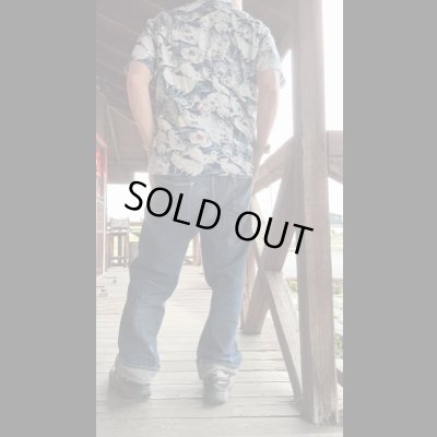 画像7: STUDO D' ARTISAN　 ステュディオ.ダ.ルチザン　45TH ANNIVERSARY インディゴ百豚アロハシャツ