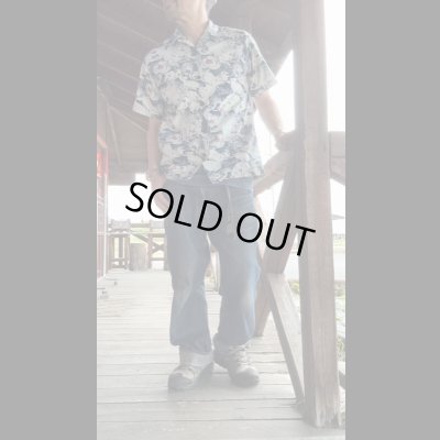 画像6: STUDO D' ARTISAN　 ステュディオ.ダ.ルチザン　45TH ANNIVERSARY インディゴ百豚アロハシャツ