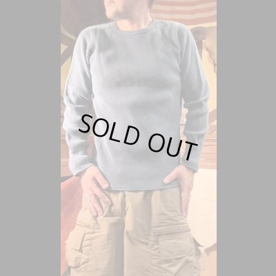 画像8: STUDO D' ARTISAN　 ステュディオ.ダ.ルチザン　HEAVY THERMAL CREW  L/S T-SHIRT  BLUE