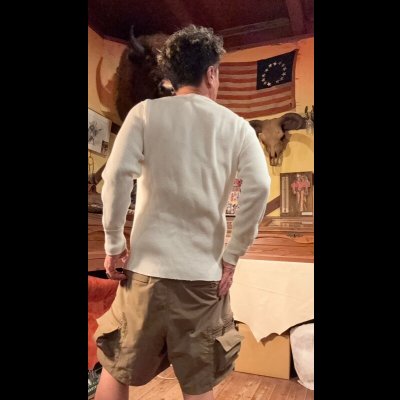 画像9: STUDO D' ARTISAN  ステュディオ.ダ.ルチザン HEAVY THERMAL CREW  L/S T-SHIRT  WHITE