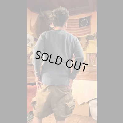 画像9: STUDO D' ARTISAN　 ステュディオ.ダ.ルチザン　HEAVY THERMAL CREW  L/S T-SHIRT  BLUE