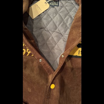 画像6: STUDO D' ARTISAN　 ステュディオ.ダ.ルチザン　コーデュロイ刺繍スタジアムジャケット　BROWN