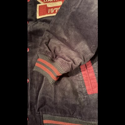 画像4: STUDO D' ARTISAN　 ステュディオ.ダ.ルチザン　コーデュロイ刺繍スタジアムジャケット　BLACK