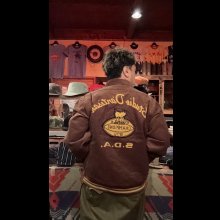 他の写真2: STUDO D' ARTISAN　 ステュディオ.ダ.ルチザン　コーデュロイ刺繍スタジアムジャケット　BROWN