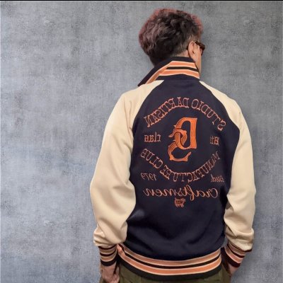 画像1: STUDO D' ARTISAN　TRACK JACKET  ステュディオ.ダ.ルチザン　トラックジャケット　 NAVY